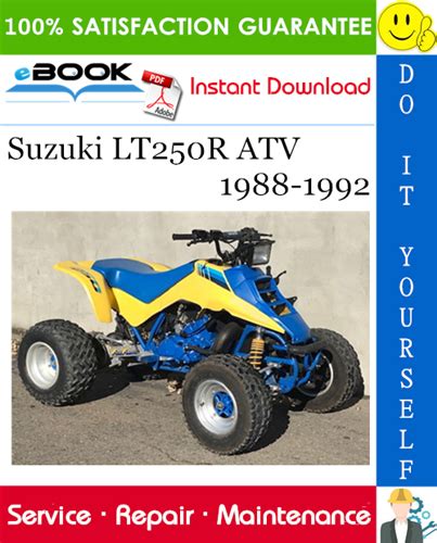 1987 1992 Atv Suzuki Lt250r Service Manual