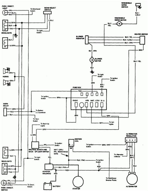 1987 Chevy Sending Unit Wiring Schematic