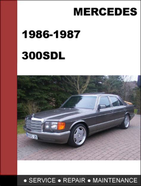 1987 Mercedes 300sdl Service Repair Manual 87