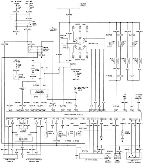 1987 Toyota 4runner Engine Wiring Diagram Schematic