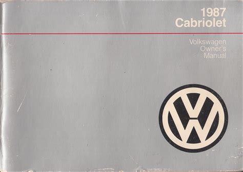 1987 Vw Cabriolet Service Manual Torren