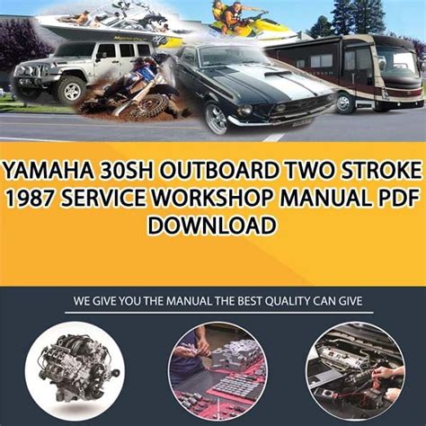 1987 Yamaha 30sh Outboard Service Repair Maintenance Manual Factory