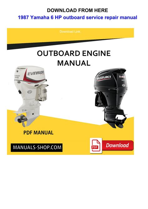 1987 Yamaha 6 Hp Outboard Service Repair Manual