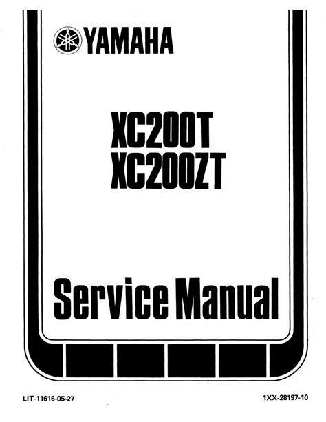 1987 Yamaha Riva Xc200 Workshop Service Repair Manual Improved Download