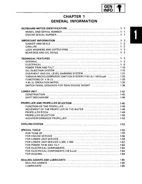 1987 Yamaha V6 Excel Xh Outboard Service Repair Maintenance Manual Factory