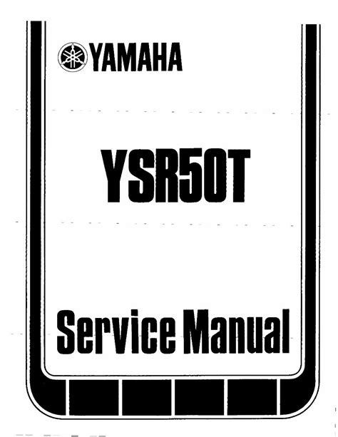 1987 Yamaha Ysr50 Service Repair Maintenance Manual