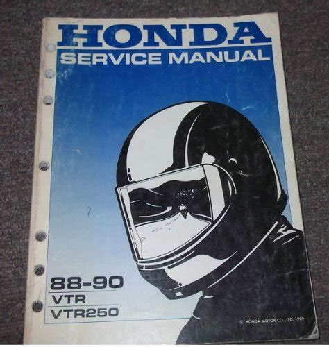 1988 1989 Honda Vtr250 Interceptor Service Repair Manual Download