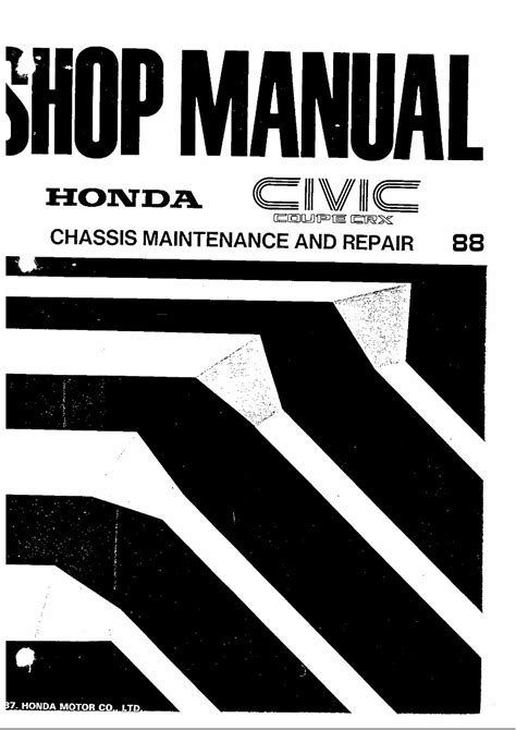 1988 1990 Honda Crx Workshop Service Repair Manual Download