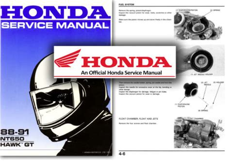 1988 1991 Honda Nt650 Hawk Gt Motorcycle Workshop Repair Service Manual