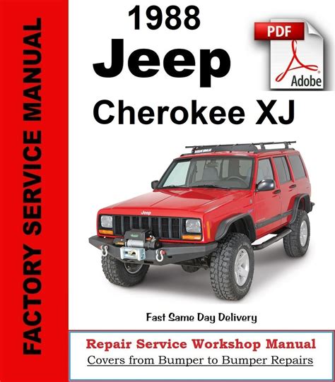 1988 2001 Jeep Cherokee Xj Workshop Service Repair Manuals Collection Original Fsm Free Preview