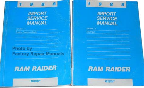 1988 Dodge Ram Raider Service Repair Manual Download