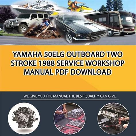 1988 Yamaha 50elg Outboard Service Repair Maintenance Manual Factory