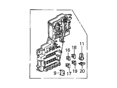 1988 acura legend fuse box 