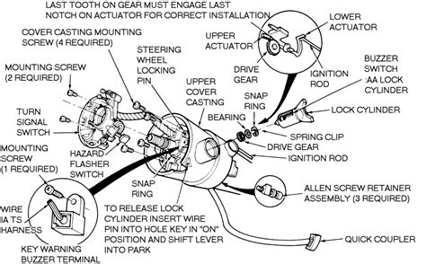 1988 ford f150 steering column diagram 