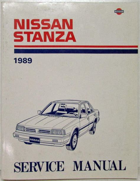 1989 1990 Nissan Stanza Service Repair Manual