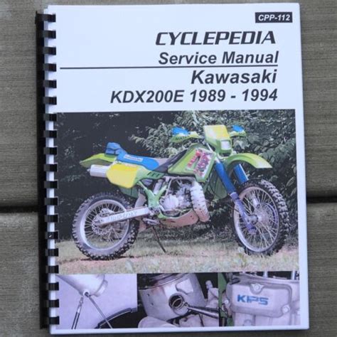 1989 1994 Kawasaki Kdx 200 Service Repair Workshop Manual Download