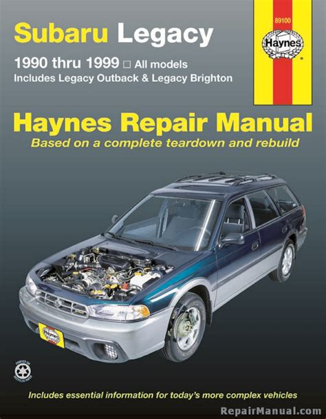 1989 1994 Subaru Legacy Workshop Service Repair Manual