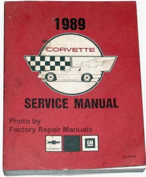 1989 Chevrolet Corvette Factory Service Manual