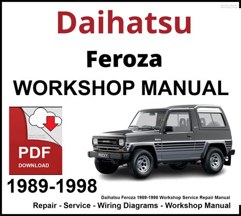 1989 Daihatsu Feroza F300 Service Repair Manual Download