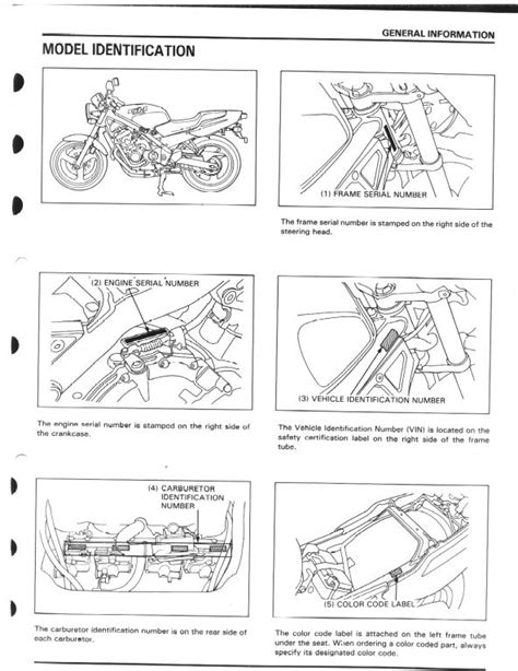 1989 Honda Cb400f Cb 1 Service Repair Manual Instant Download