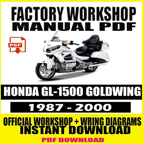 1989 Honda Gl1500 Goldwing Europe Service Repair Manual Download 89