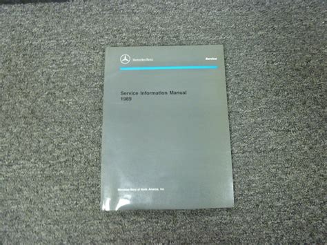 1989 Mercedes 300te Service Repair Manual 89