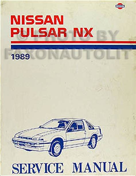 1989 Nissan Pulsar Workshop Service Repair Manual 9733 Instant