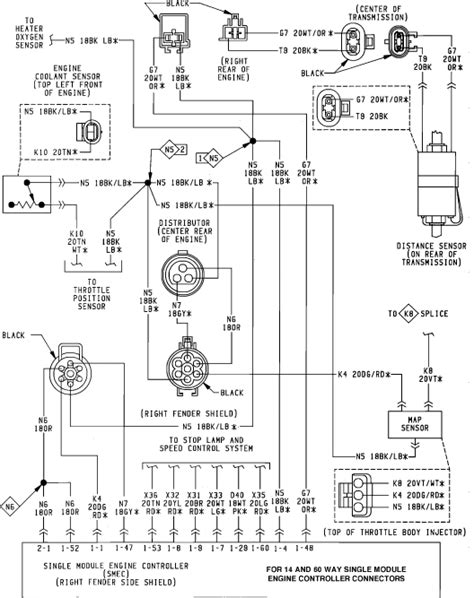 1989 dodge dakota engine wiring diagram 