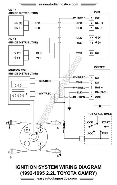 1989 toyota camry ignition system wiring diagram 