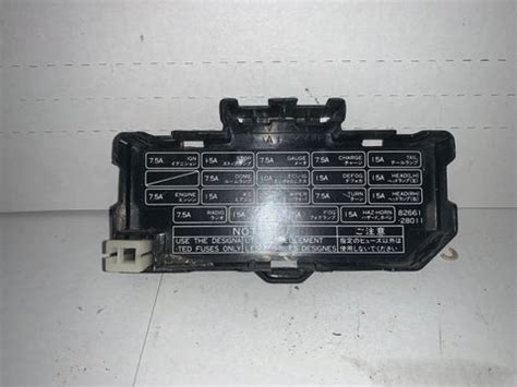 1989 toyota van fuse box 