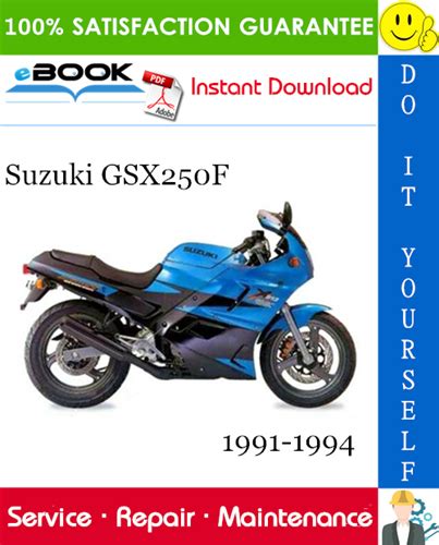 1990 1994 Suzuki Gsx250f Factory Service Repair Manual 1991 1992 1993