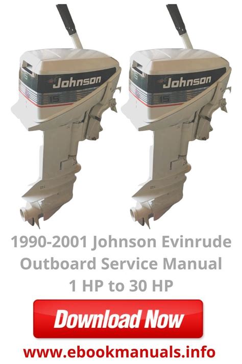 1990 2001 Johnson Evinrude 1 25 To 70 Hp Service Manual