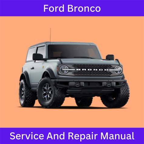 1990 Ford Bronco Service Repair Manual Software