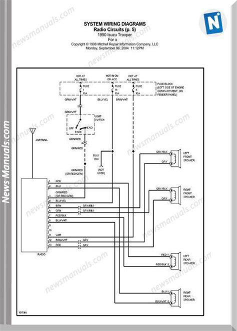 1990 Isuzu Trooper Wiring Diagram