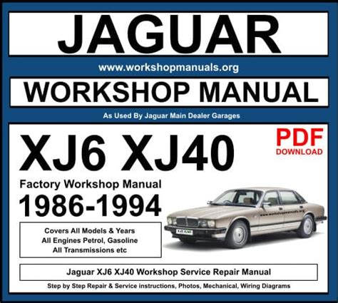 1990 Jaguar Xj6 Service Repair Manual 90