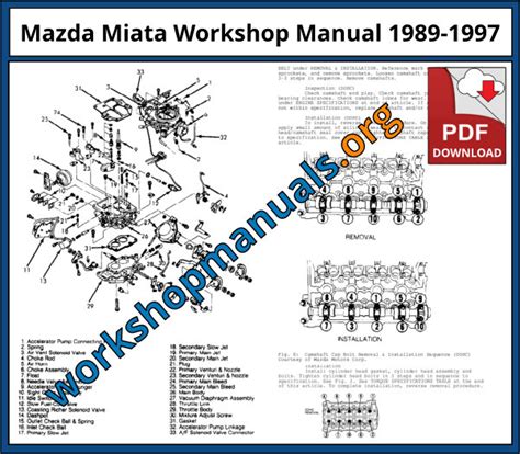 1990 Mazda Miata Service Repair Manual Software