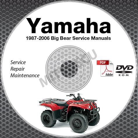 1990 Yamaha Big Bear 4wd Warrior Atv Service Repair Maintenance Overhaul Manual