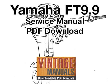 1990 Yamaha Ft9 9xd Outboard Service Repair Maintenance Manual Factory