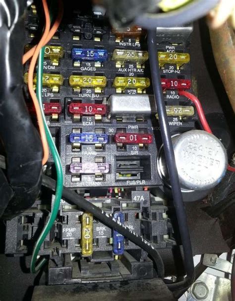 1990 chevy truck fuse box diagram 