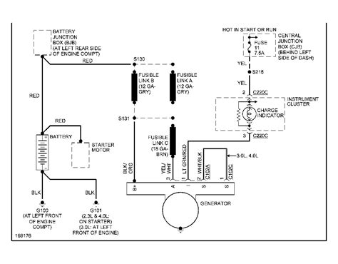 1990 ford ranger alternator wiring diagram 