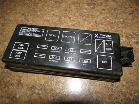 1990 toyota pickup fuse box relay 