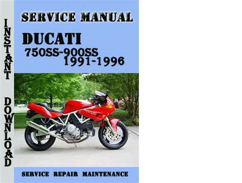 1991 1996 Ducati 750ss 900ss Service Repair Manual Download De En It Es Fr