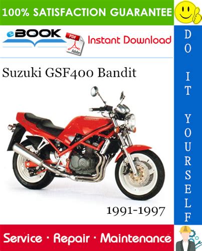 1991 1997 Suzuki Gsf400 Gsf400s Bandit Service Repair Manual Instant Download