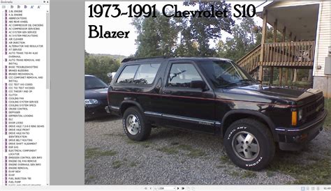 1991 Chevrolet Blazer Service Repair Manual Software