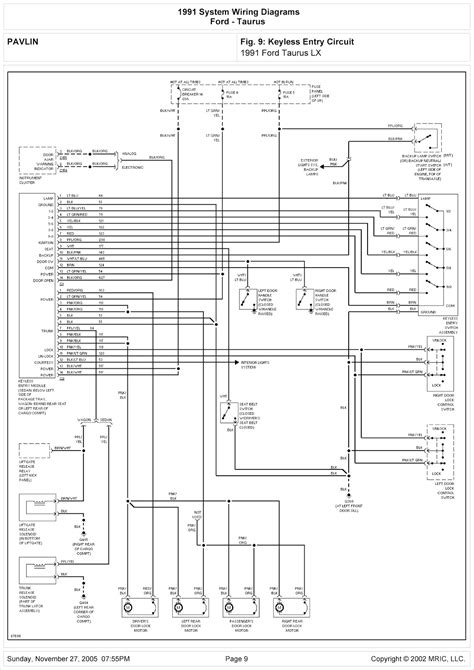 1991 Ford Taurus Wiring Diagram