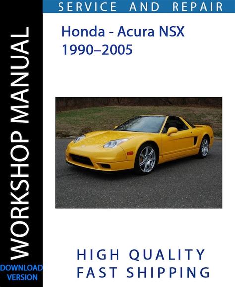 1991 Honda Acura Nsx Service Repair Workshop Manual Download