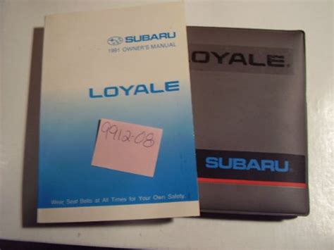 1991 Subaru Loyale Service Repair Manual Software
