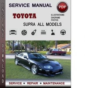 1991 Toyota Supra Service Repair Manual Software