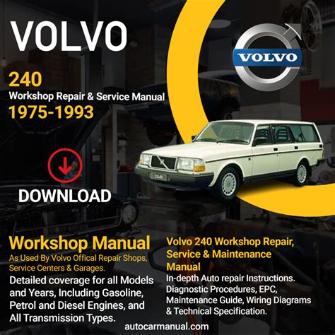 1991 Volvo 240 Service Repair Manual Software