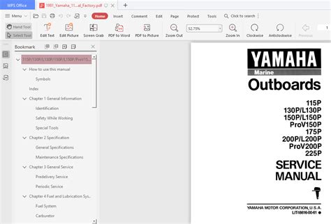 1991 Yamaha 150 Tlrp Outboard Service Repair Maintenance Manual Factory
